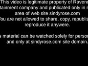 SindyRose insert tons of black olives in her ruined anus hole (720p) (via