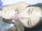 nutonasians small asian sucking cum out of big cock
