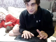 Teen couple have sex on cam