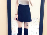 ALEEUK onlyfans_19-03-22 3605208 Walk with me high heels mini skirt & knee high socks! 720x1280