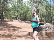 preggomilky_Video showing off my big round 9 month belly is the forest Some o_19160876