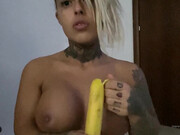 minniegirl-23-03-2020-27018116-Sucking banana topless tip if you wou