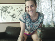 Erin Marie O'Keefe aka Goddess Green Eyed_Booty-shake-thong-tshirt-and-knee-socks