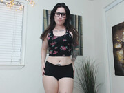 Erin Marie O'Keefe aka Goddess Green Eyed_financial-domination-crop-top-boy-shorts
