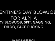 MissMiserlou_-_Blowjob_for_Alpha's_cock_-_spit,_gagging_-_ManyVids