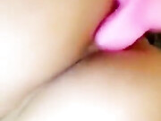 Layna Boo_Pink Dildo in Pussy & Ass