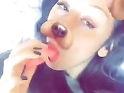 cherubesque_in bunches getting extra wet using my pretty pink lil vibratorrrr