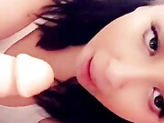 dakota rose_32. Sucking Two Dildos