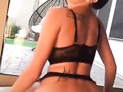 Rainey James onlyfans_Black & White Dildos